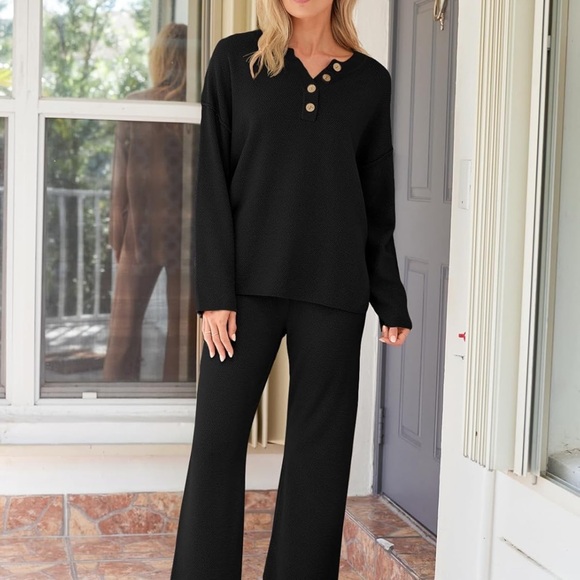 Women's Navy Blue Lounge Set - Picture 2 of 2